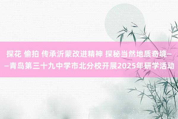 探花 偷拍 传承沂蒙改进精神 探秘当然地质奇境——青岛第三十九中学市北分校开展2025年研学活动